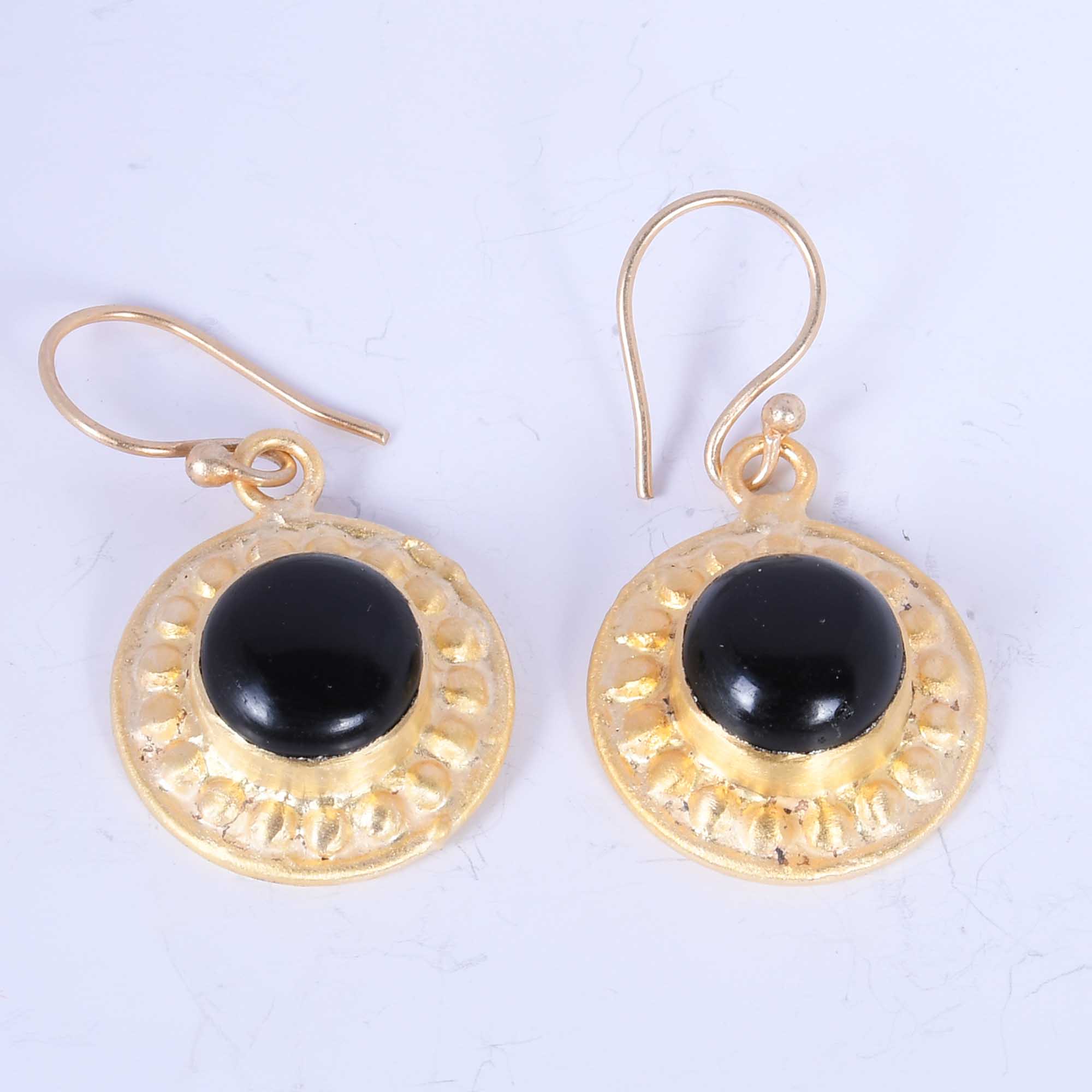 Vintage 14k Gold Mourning Earrings Black Onyx Pearl Drop - Antiques and  Jewelry By The Sea